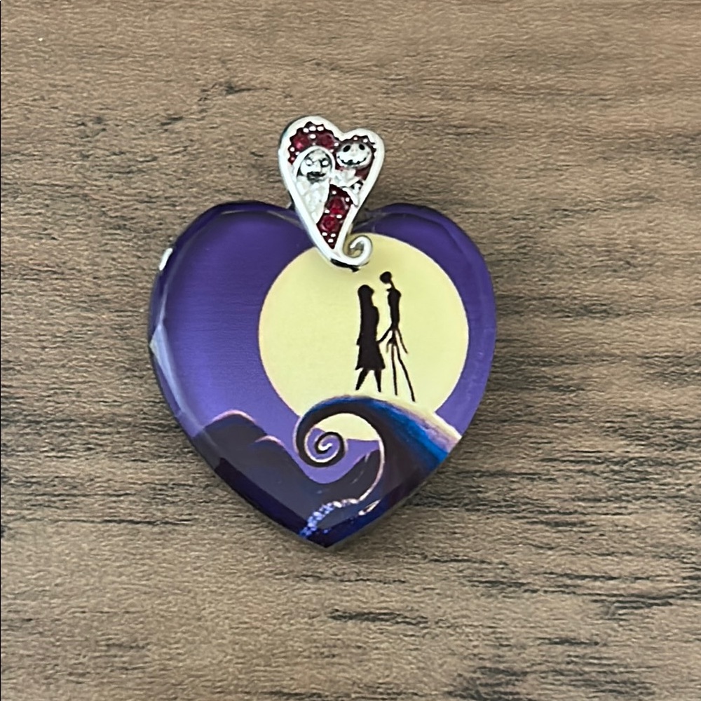 Bradford Exchange Disney Nightmare Before Christmas heart shaped pendant
